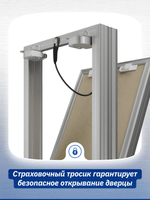 Люк ревизионный D Ceramo Base 400х500 скрыт.монтаж съемный алюминий EVECS