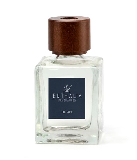 Oud Rose, ароматический диффузор с палочками, Euthalia Fragrances