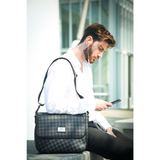 Мужская сумка мессенджер Versace V1969  GRD-YCA072-2_SQUARE-MARR-BEIGE