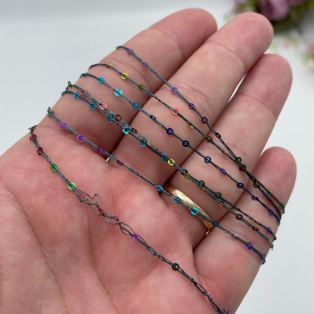 микро Пайетки COFIL 55% полиамид  45% пайетки