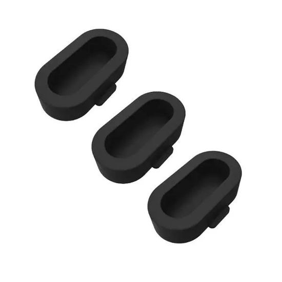 Защитная заглушка зарядного отверстия часов Garmin Fenix, Forerunner, Instinct, Venu, Vivoactive и др (Черный/3)