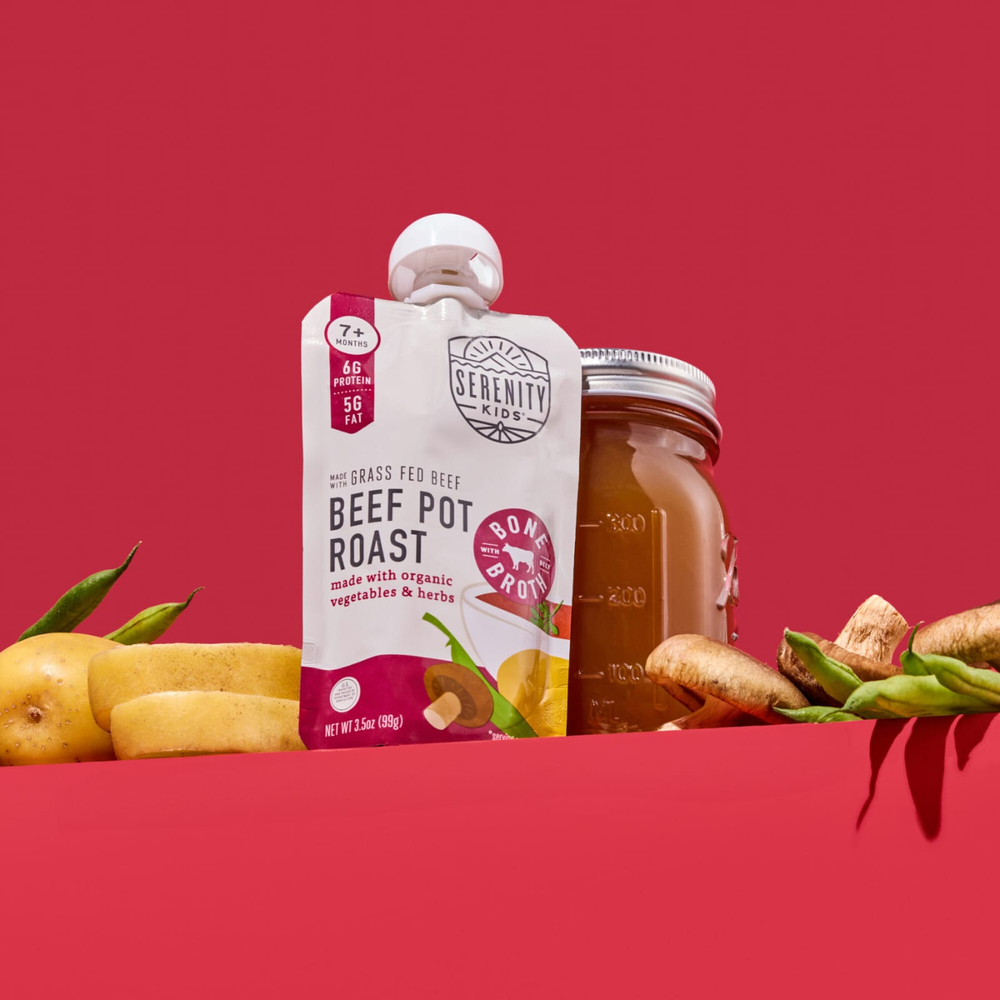 Serenity Kids, жаркое из говядины с органическими овощами и травами, для детей от 7 месяцев, 99 г (3,5 унции)