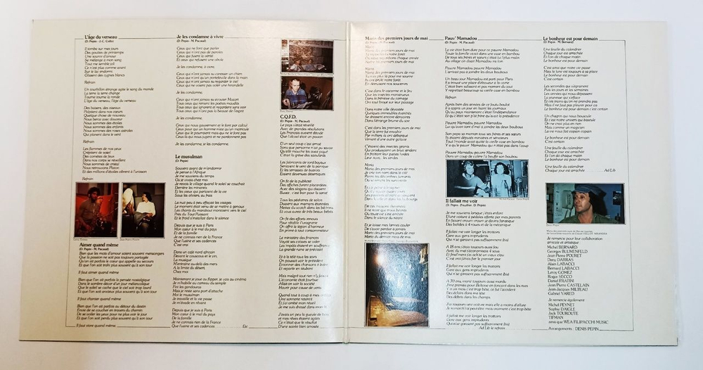 Винтажная виниловая пластинка LP Denis Pepin C.Q.F.D. (France 1975)