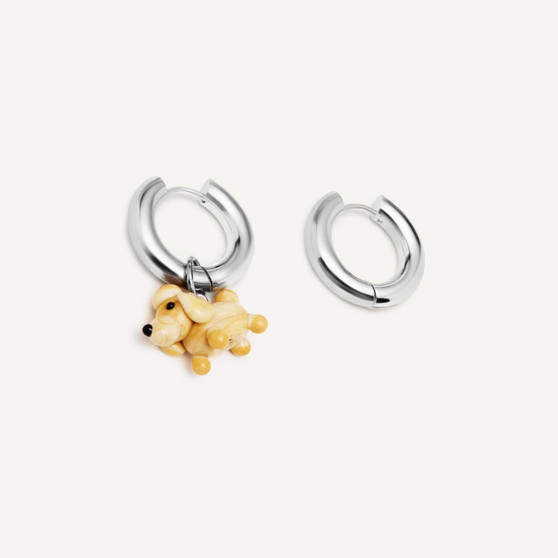 Серьги Мой Любимый Пушистик – Серебро, Собака