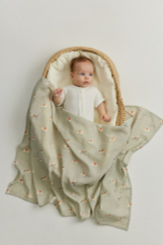 Пелёнки муслиновые BUBA KIDS, 2 шт., Кабардинские лошадки/ сливочный, 75х115