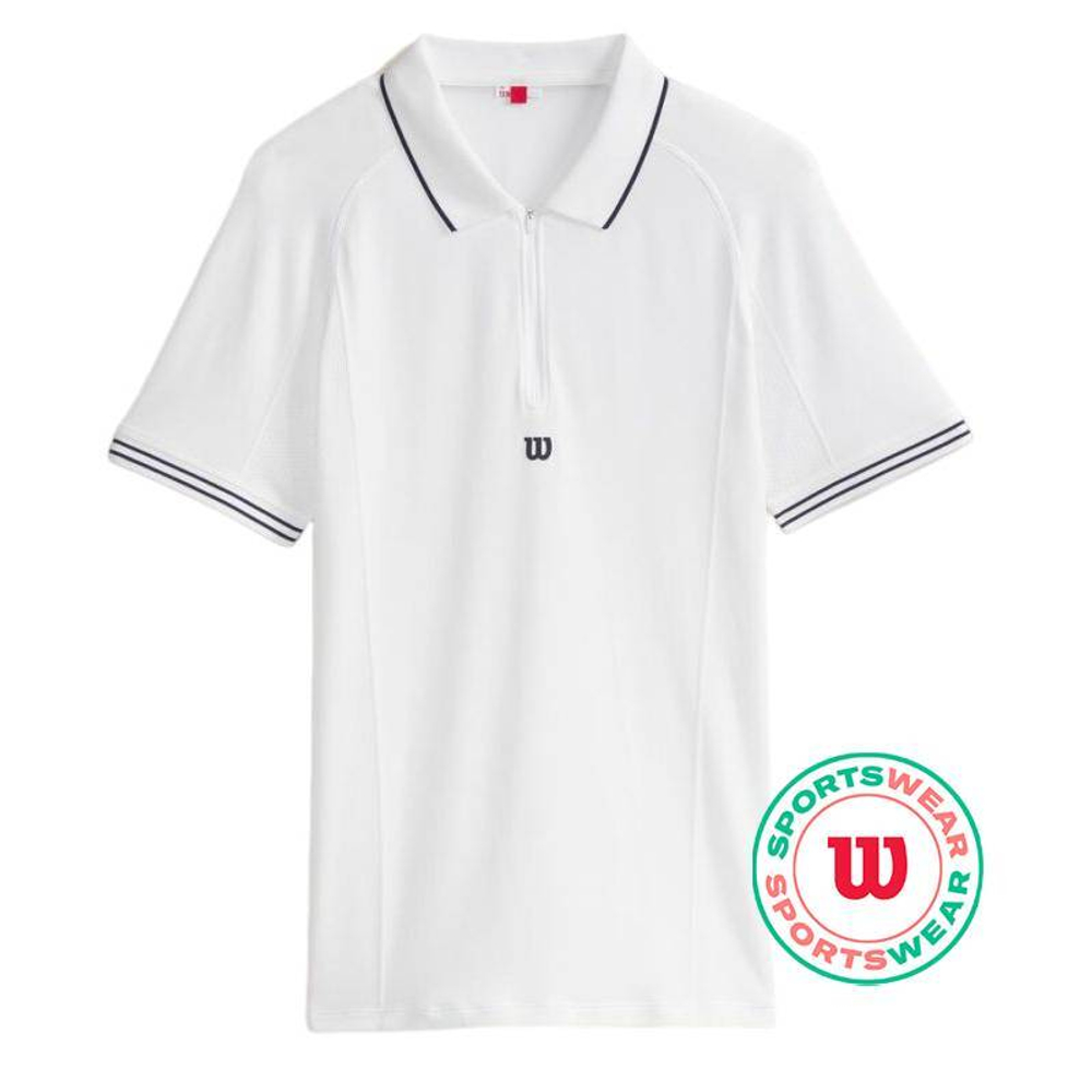 Теннисное поло Wilson Series Seamless Polo - White