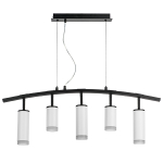 LR7353628630 Люстра RULLO 5х50W GU10 ЧЕРНЫЙ/БЕЛЫЙ (571735+214436-2+214486-3+202430-5)