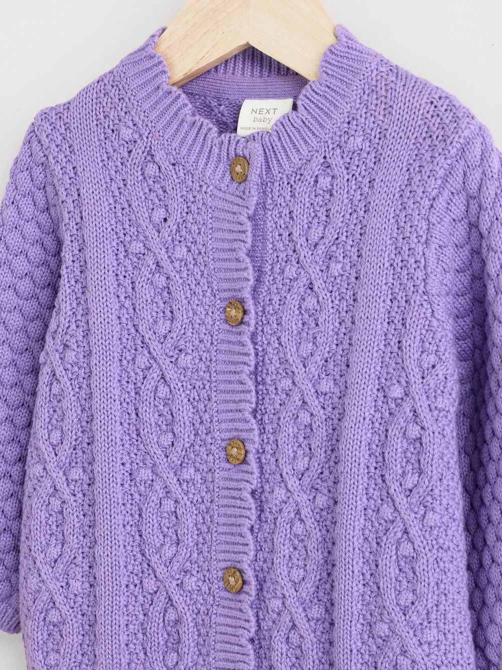 Вязаный кардиган для малышей Next K82-412, Фиолетовый