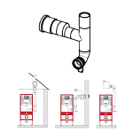 Патрубок сливной с вентиляционным отводом DN 70 правый, 90 градусов. TECEprofil.