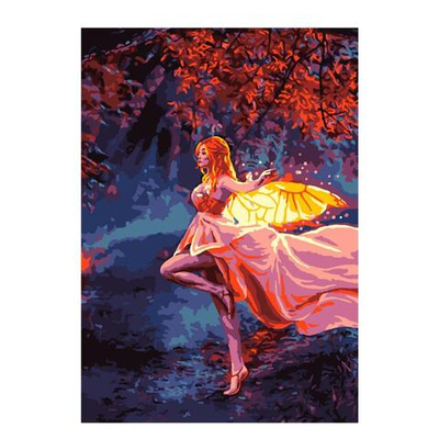 Картина по номерам 20*28,5см "Лесная фея" (Lori)