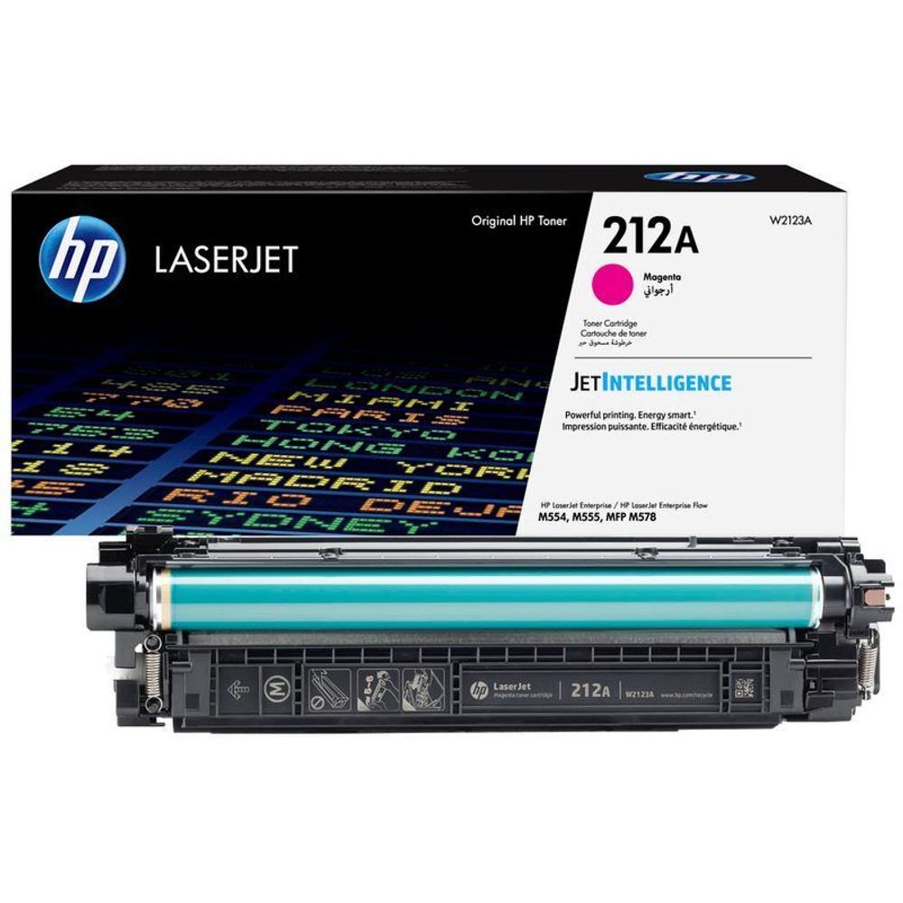 Картридж HP W2123A (212A) для M554/M555/M578 пурпурный (4500 стр)