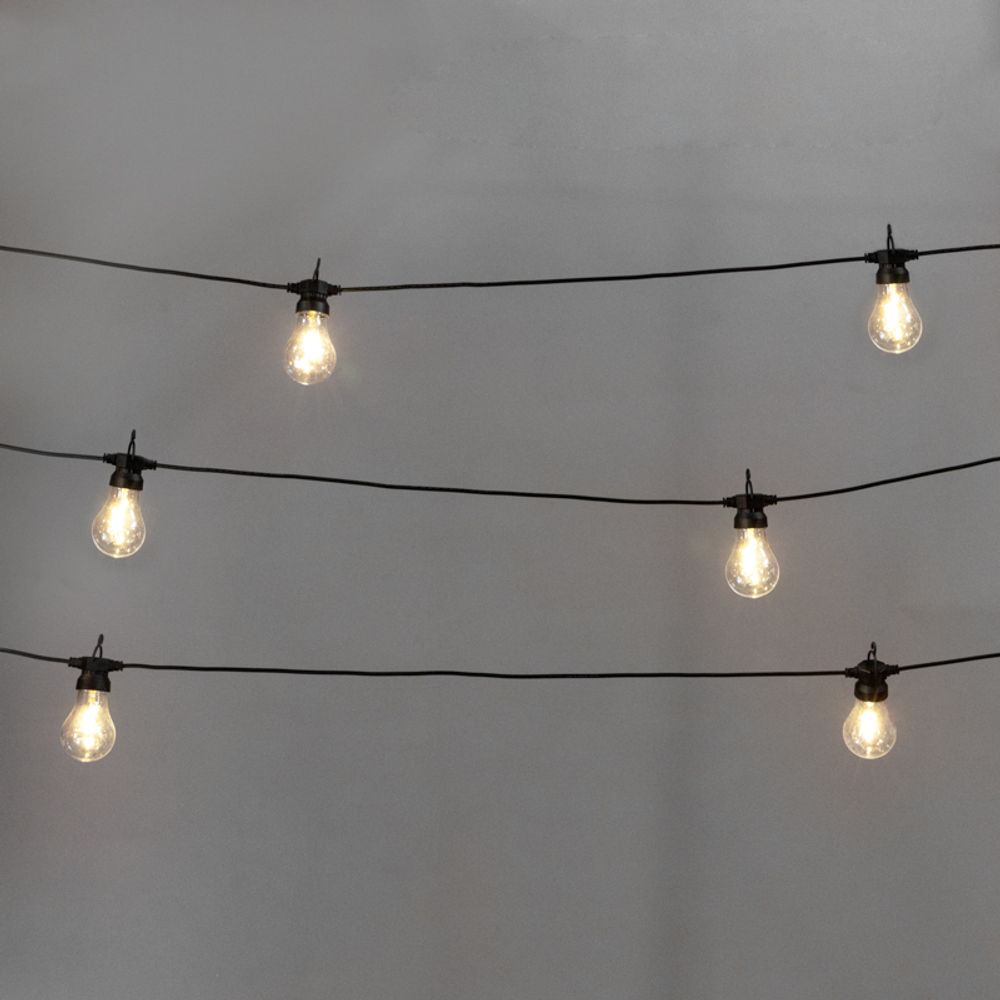 Гирлянда садовая Канэри, 20м, 3000К, встроенный аккумулятор, солнечная панель, коллекция Лондон REXA