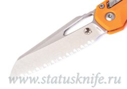 Нож Microtech MSI 210-12GTOR RAM-LOK Orange G10 Full Serratedфотография - 2