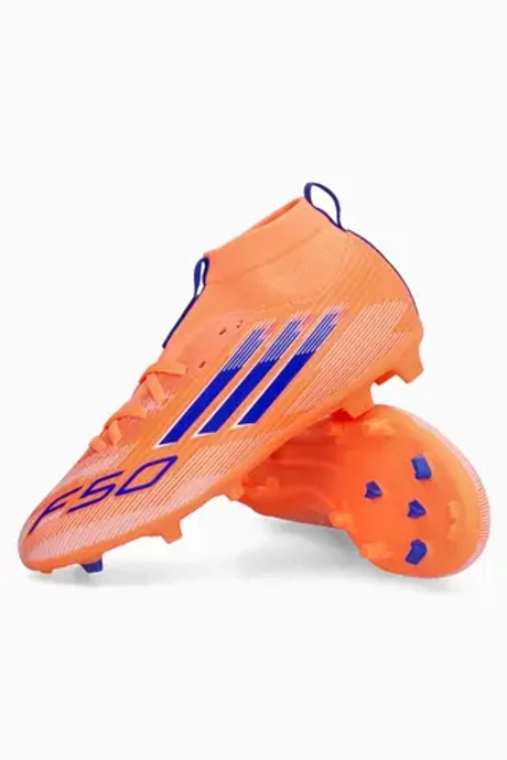 Бутсы adidas F50 League Mid FG/MG Junior - оранжевый