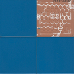 Плитка настенная Mini Tile Blue glossy 99x99х7 мм