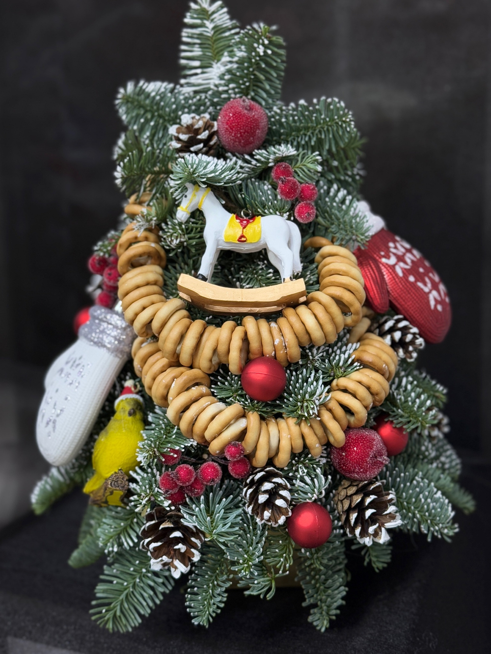 Новогодняя композиция «Елочка в русском стиле», 55-60 см