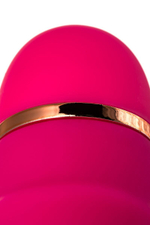 Розовый рельефный вибростимулятор точки G - 16 см. (Цвет: розовый)