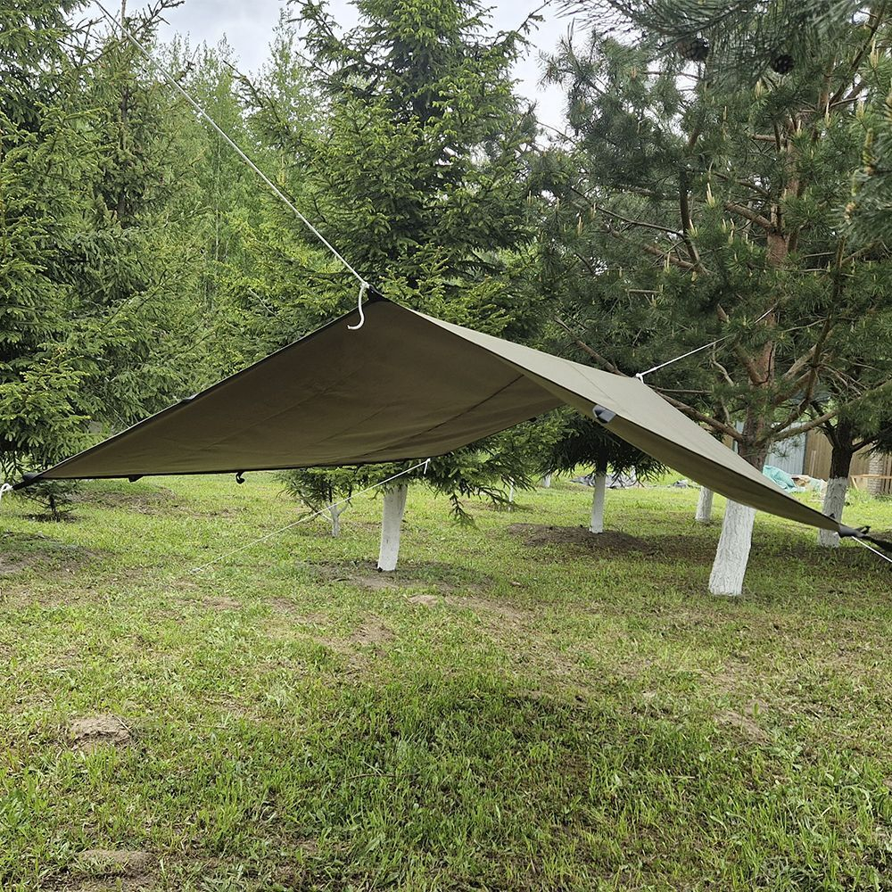 Тент-навес Prival туристический 2.9х4м, 80г/м2, PU 4000,хаки