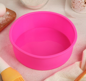 Форма для выпечки силиконовая «Круг», d=15.5 см.