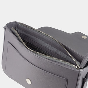 Сумка Universel из кожи теленка, серо-фиолетового цвета