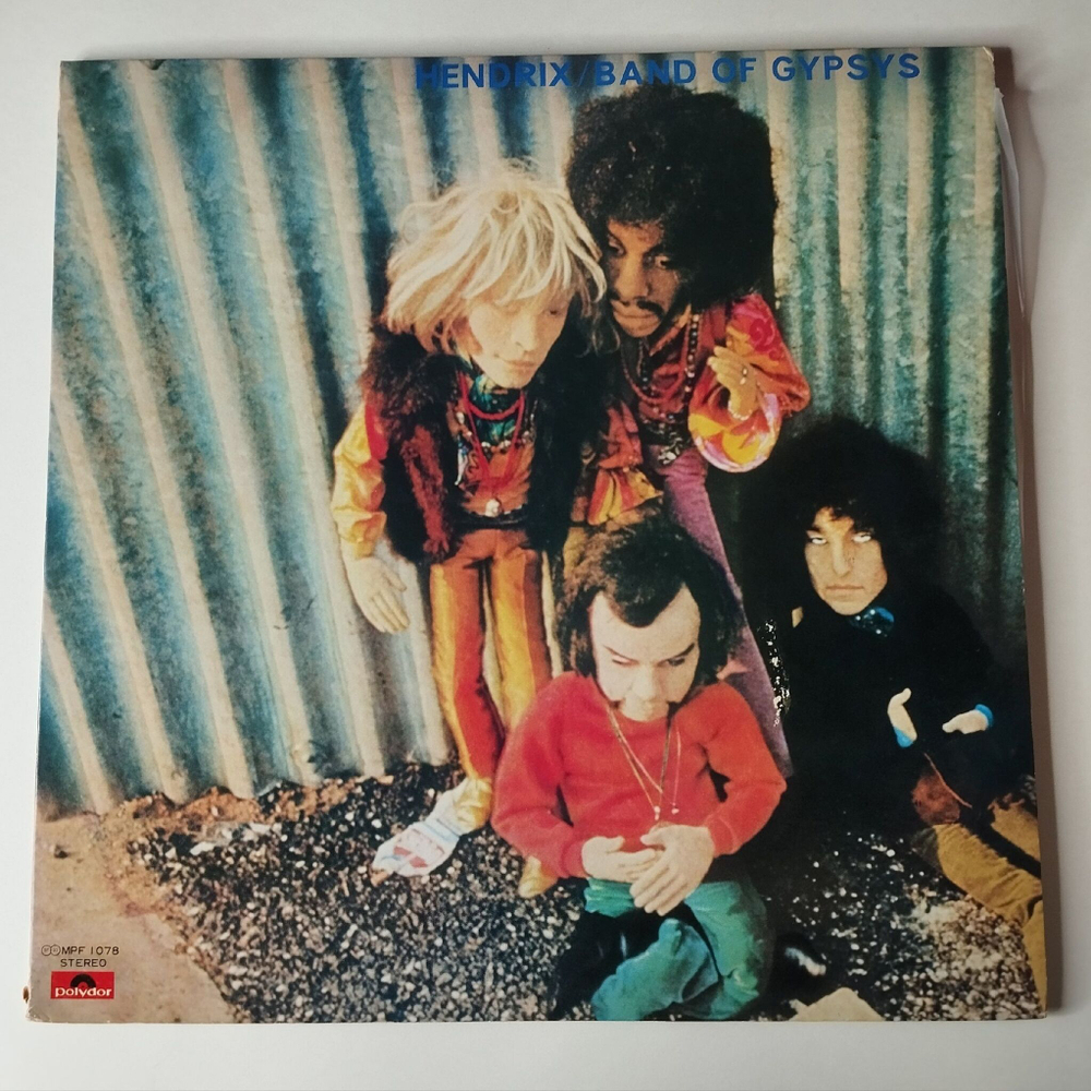 Винтажная виниловая пластинка LP Jimi Hendrix Band Of Gypsys (Japan 1977) (No Obi) Machine Gun
