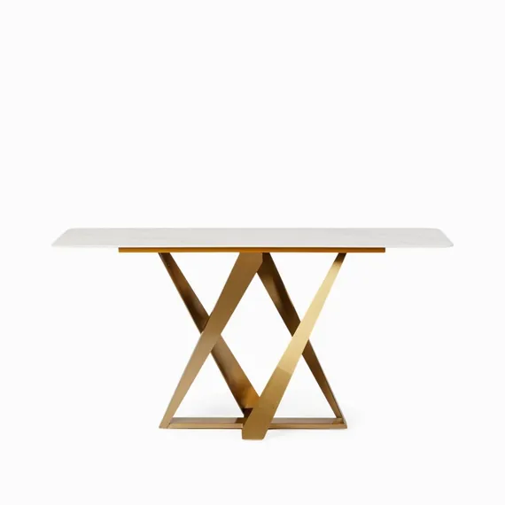 Консоль Zetta 150х76 см, белый камень,