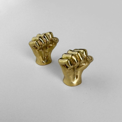 Ручка-кнопка MOS004 brass