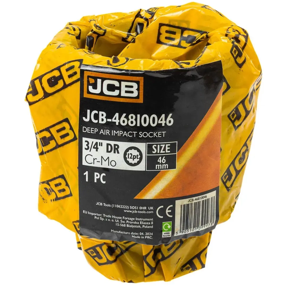 Головка ударная глубокая 3/4'', 46мм (12гр.) JCB JCB-46810046