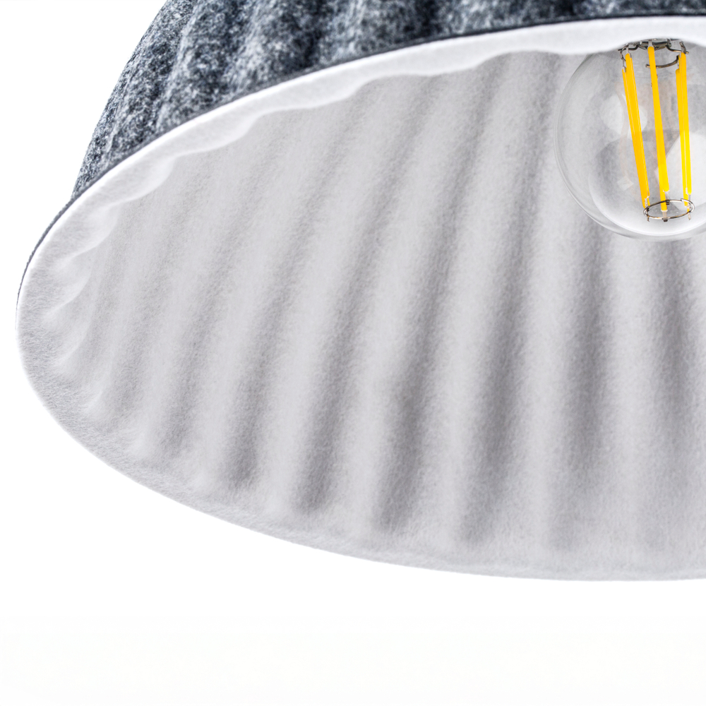 799357 Люстра FENICIA 1х12W (led) E27 ЧЕРНЫЙ/СЕРЫЙ