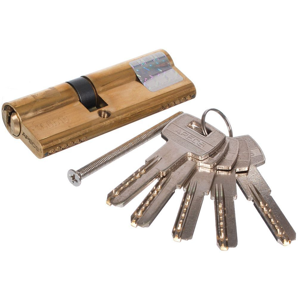 Личинка замка двери Apecs, SM-85(35/50)-G, 00015701, 85 мм, золото