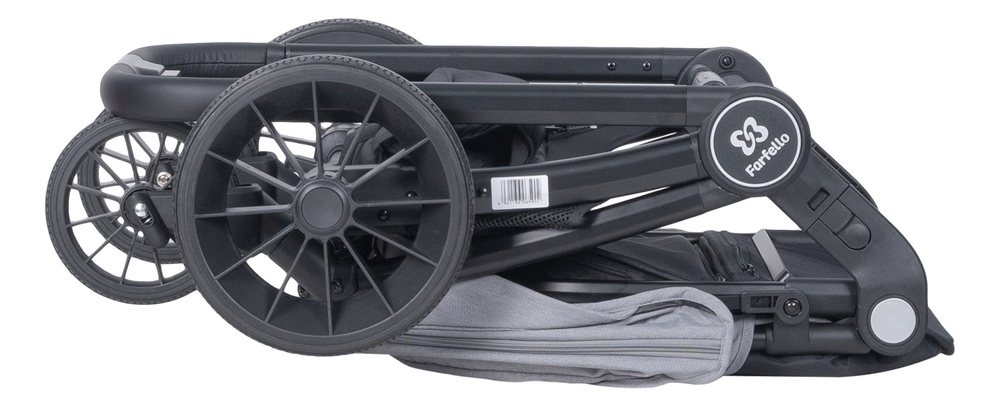 Коляска модульная 2в1 Baby shell (BBS-19 Light grey/Светло серый/черная рама)