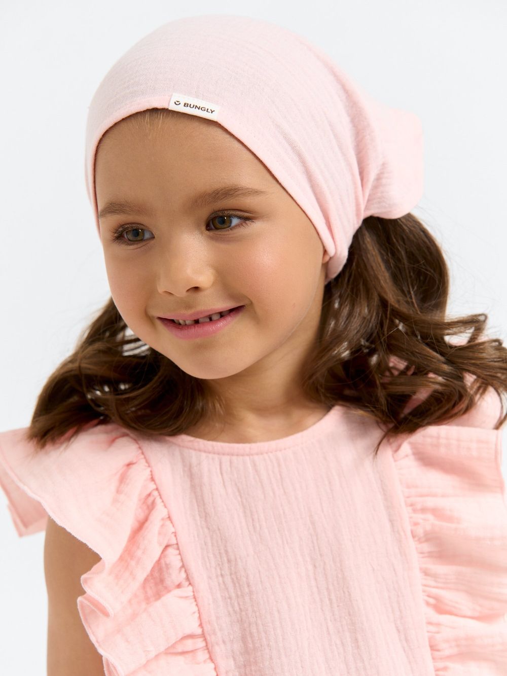 Косынка муслиновая "Пудра"