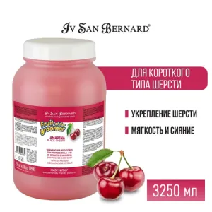 Шампунь Iv San Bernard Fruit of the Grommer Black Cherry для короткой шерсти с протеинами шелка