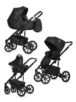 Детская коляска Riko Basic Ozon 3 в 1 06 черный