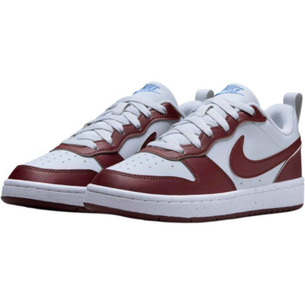 Женские кроссовки Nike Court Borough Low Recraft GS 'Dark Team Red Pure Platinum' DV5456-006