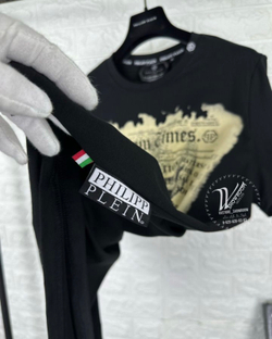 Футболка Philipp Plein Times Skull премиум