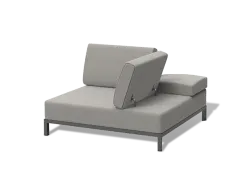 "Амальфи" трансформирующаяся лаунж-зона из алюминия, цвет графит