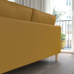 3-местный диван - IKEA PÄRUP/PARUP/ПЭРУП ИКЕА, темно-желтый