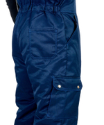 Костюм зимний ТЕХНИК куртка дл., п/комбинезон темно-синий с васильком и СОП-50мм