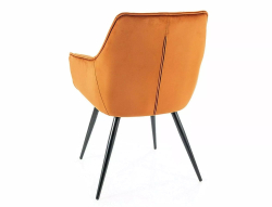 Стул SIGNAL LILIA Velvet Bluvel 4215 корица/черный