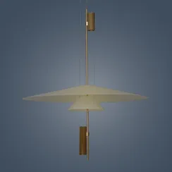 Подвесной светильник Rony Ø70 см, белый