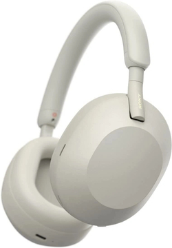 Беспроводные наушники Sony WH-1000XM5/SM с шумоподавлением, Серебристые