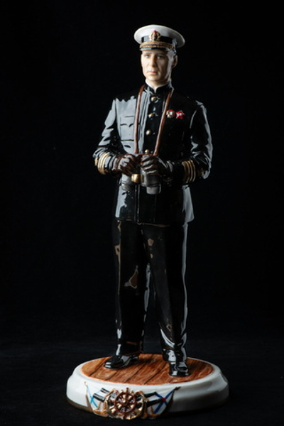 Статуэтка. Фарфор. Солдат. Трибуц Владимир Филиппович - Русский флотоводец. Россия