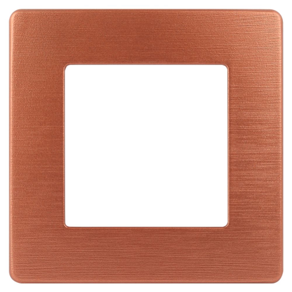 Рамка для розеток и выключателей ЭРА Серия 12 12-5101-14 на 1 пост, Сатин, медь