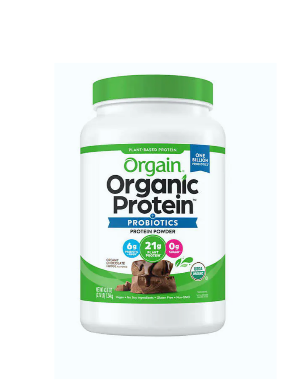 Органический растительный протеиновый порошок Orgain с шоколадным вкусом