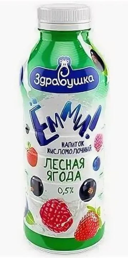 Белорусский кисломолочный напиток &quot;Емми&quot; 1% 430г. Лесные ягоды Здравушка-Милк - купить с доставкой по Москве и области