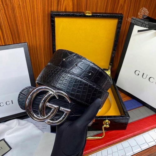 Ремень Gucci из кожи крокодила