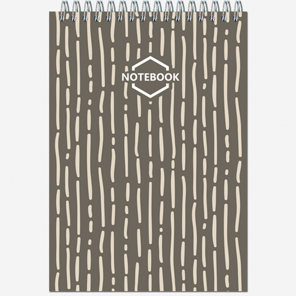 Блокнот формат А5 60 листов на металлическом гребне "Стильный Офис"