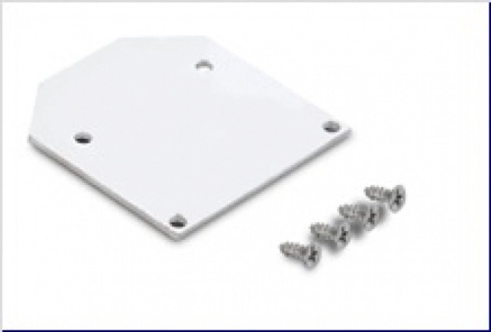 Боковая  глухая заглушка для профиля DN18526 Цвет: Серебро, Серия:DN8ALE