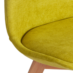 Стул TULIP SOFT (mod. 053V) дерево/пластик/ткань, 49,5 x 54,5 x 84 см, Светло-зеленый (Light green) LY1701-8 (Комплект из 4 шт.)